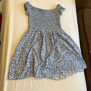 Blue flower dress kids 6